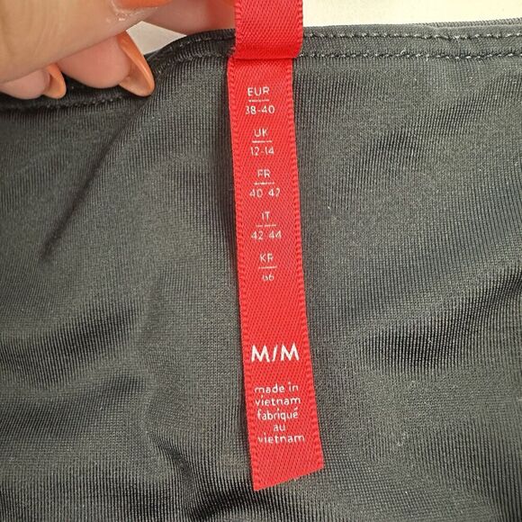 Spanx Faux Leather Leggings Matte Black Camouflage Camo High Waist Pull On Sz M - Picture 4 of 8